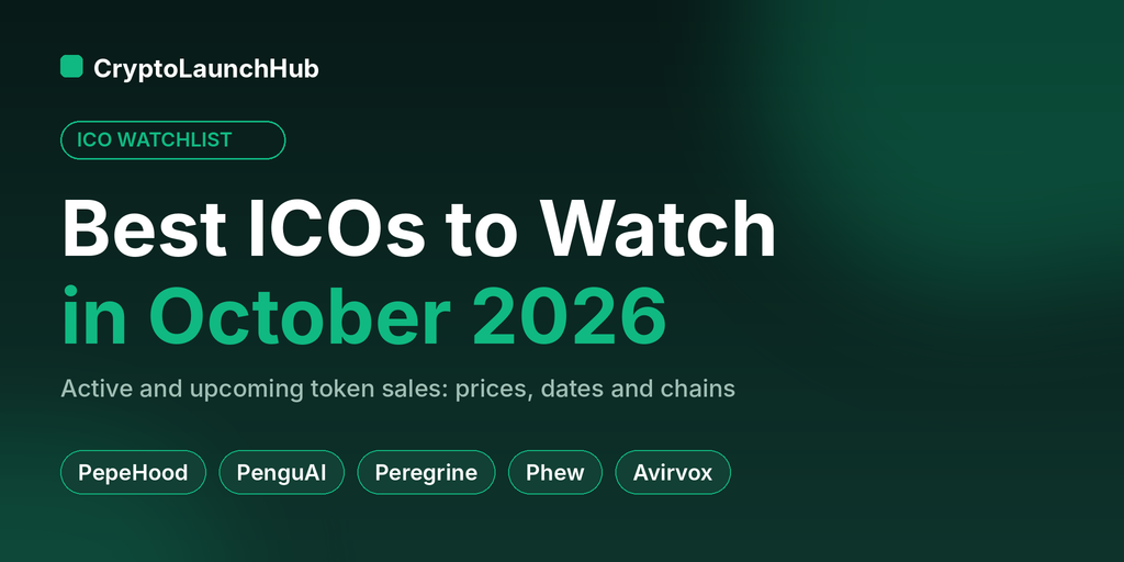 Best ICOs to watch in October 2026 on CryptoLaunchHub